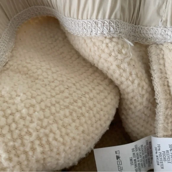 Aerie Cream Sherpa Women’s Jogger Pants XS Cozy Neutral Aesthetic - Picture 9 of 14